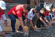 Ratusan Tukik Dilepasliarkan, Konservasi Penyu Digencarkan di Pantai Camplung