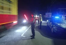 Patroli Cahaya Biru Polsek Melaya Cegah Pelanggaran di Jalan