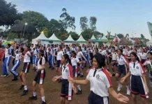 Semarak HUT RI ke-81, Spensaraja Ikuti Senam Anak Indonesia Hebat dan SKJ 88