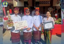 Spensaraja Resmi Terima Penghargaan Juara 1 Gerak Jalan Tingkat SMP se-Buleleng