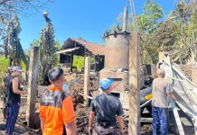 Gudang Penyulingan Cengkeh di Padangbulia Terbakar, Kerugian Capai Rp700 Juta