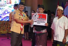 Puncak Peringatan Hari Pramuka, Kwarcab Buleleng Serahkan Dua Rumah Layak Huni