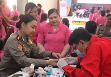 HKGB ke-74, Polres Jembrana Donorkan 37 Kantong Darah