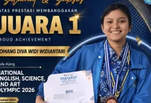 Spenpraja Sabet Juara 1 Nasional Bidang Bahasa Inggris