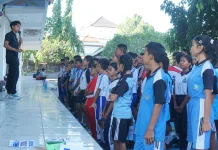85 Siswa SMP-SMA Buleleng Ikuti Pemanduan Bakat Panjat Tebing