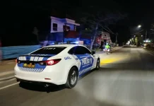 Blue Light Patrol Polres Jembrana Sasar Titik Rawan Malam Hari
