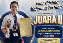 Spenpraja Raih Juara 2 Lomba Storry Telling Tingkat SMP se-Bali 2026