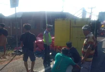 Pecah Ban, Truk Colt Diesel Terguling di Jalan Raya Denpasar-Gilimanuk