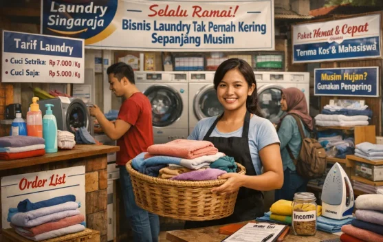 Bisnis Laundry Tak Pernah Kering Sepanjang Musim