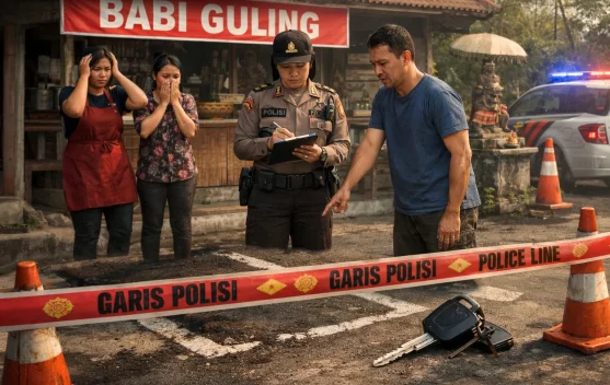 Motor Hilang di Depan Warung Babi Guling Gerokgak Pagi Hari