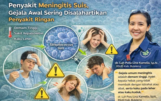 Penyakit Meningitis Suis, Gejala Awal Sering Disalahartikan Penyakit Ringan