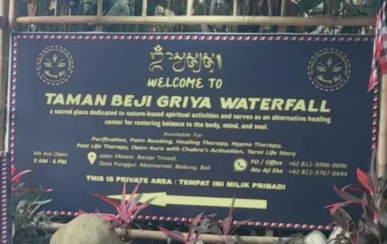 Pesona Alam dan Spiritual di Taman Beji Griya Waterfall