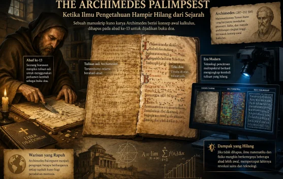 Naskah Kuno Archimedes yang Hampir Hilang Diduga Menyimpan Konsep Awal Kalkulus