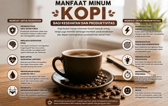 Manfaat Minum Kopi Bagi Kesehatan dan Produktivitas