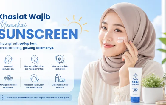 Khasiat Wajib Memakai Sunscreen Setiap Hari, Jangan Anggap Sepele