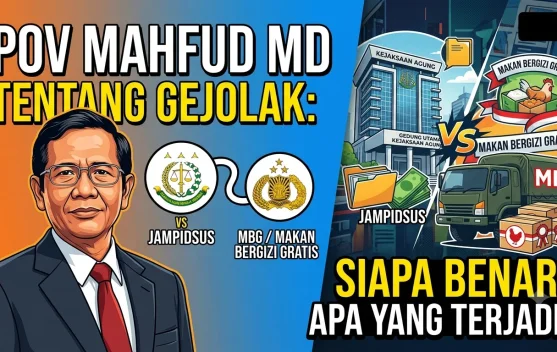 Persaingan antara Polri dan Kejagung Menurut Mahfud MD