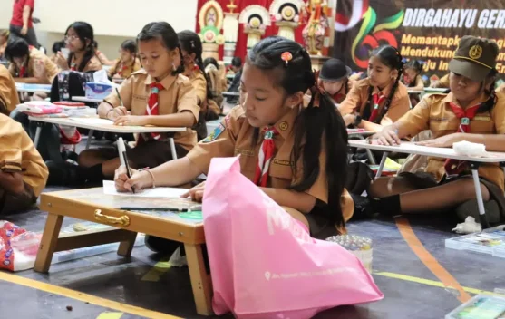 Lomba Mewarnai dan LKBB Tongkat Ramaikan Rangkaian Hari Pramuka di Buleleng