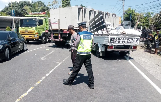 Kecelakaan di Jalur Denpasar-Gilimanuk, Pengemudi Pick Up Meninggal Dunia