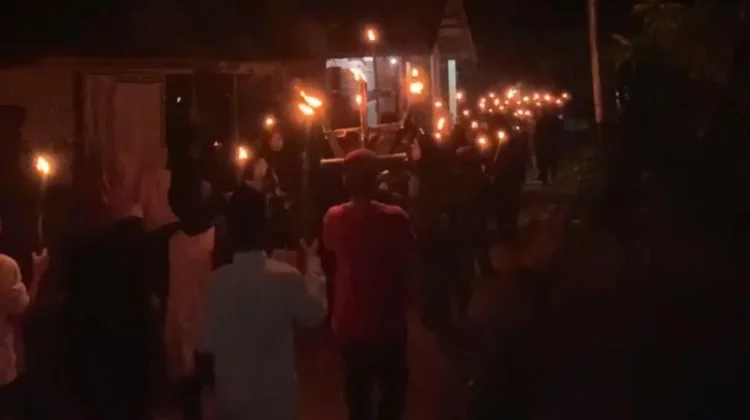 Mahasiswa KKL STAIMA Gelar Pawai Obor Sambut Ramadhan