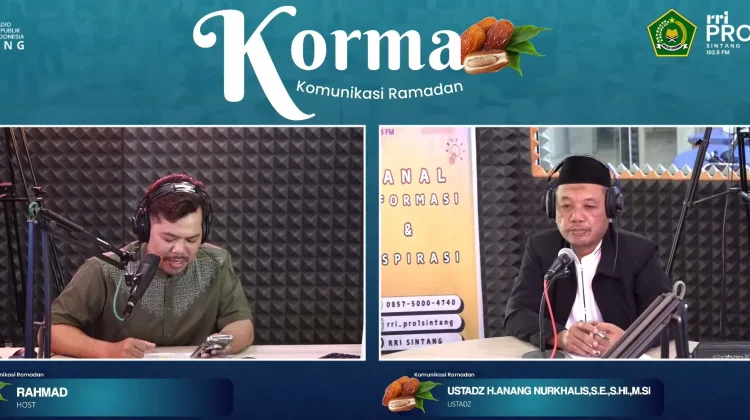 RRI Sintang Gelar Perdana Program "KORMA" Secara LIVE