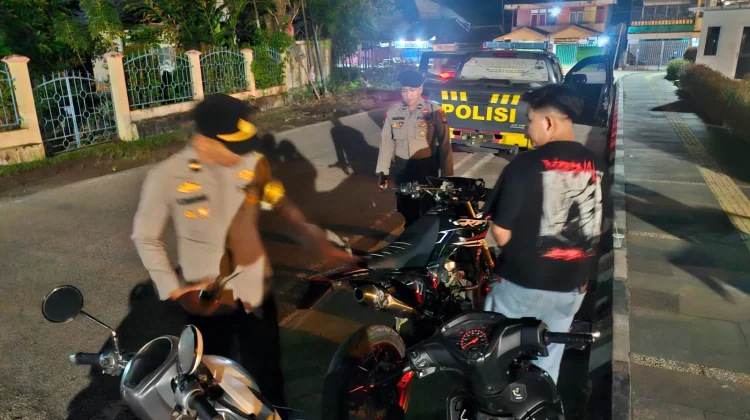 Antisipasi Balap Liar, Polres Sekadau Laksanakan Patroli Subuh