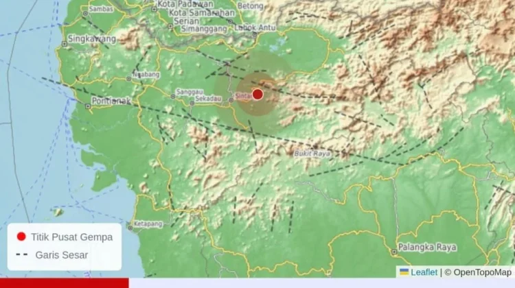 Gempa 3.2 Magnitudo Mengguncang Sintang