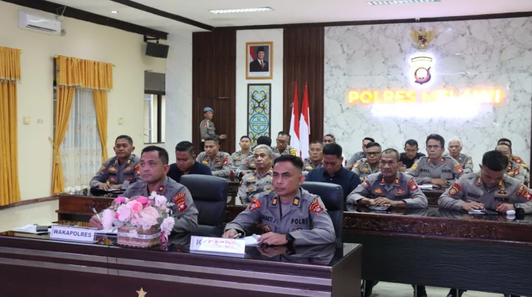 Polres Melawi Tindaklanjuti Arahan Kapolda dalam Rapim 2026