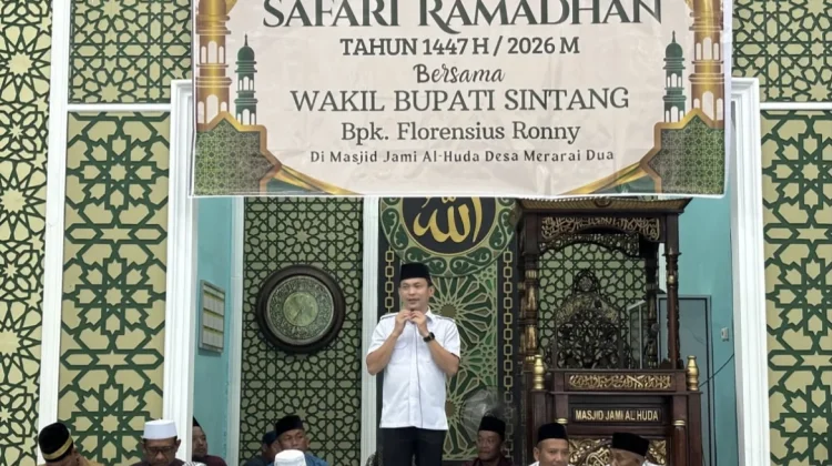 Wabup Sintang Gelar Safari Ramadan ke Sungai Tebelian
