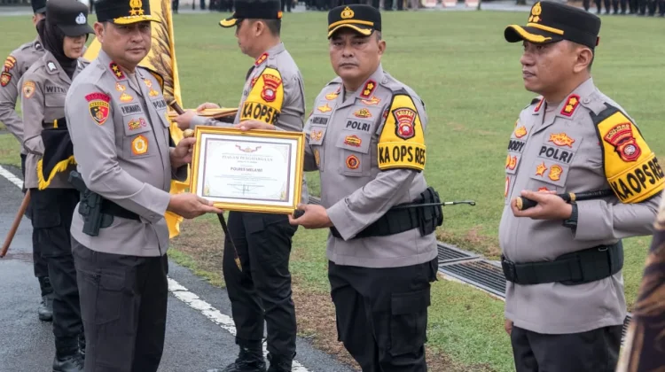 Polres Melawi Raih Juara 2 Program Pemanfaatan Lahan Produktif