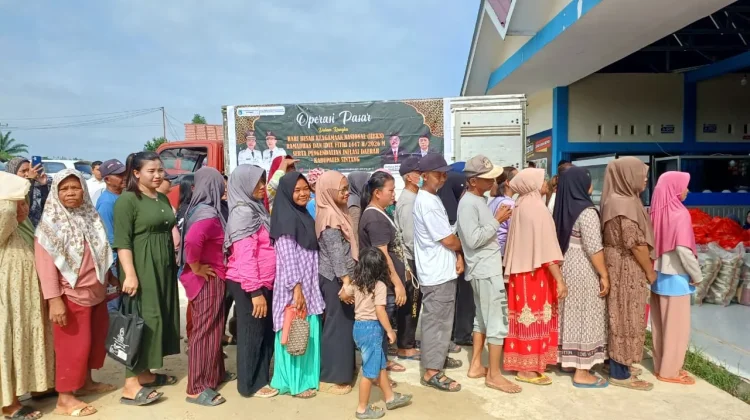 Warga Binjai Hulu Antusias Serbu Operasi Pasar di Bulan Ramadan 1447 H