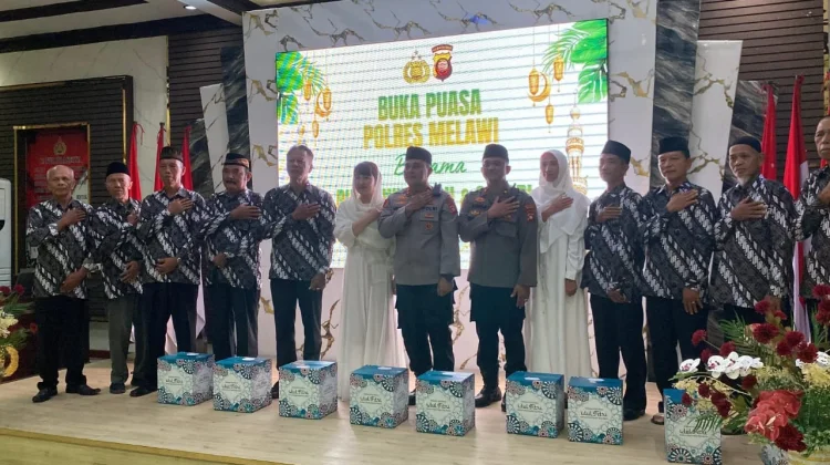 Polres Melawi Gelar Buka Puasa Bersama Purnawirawan Polri dan Santri