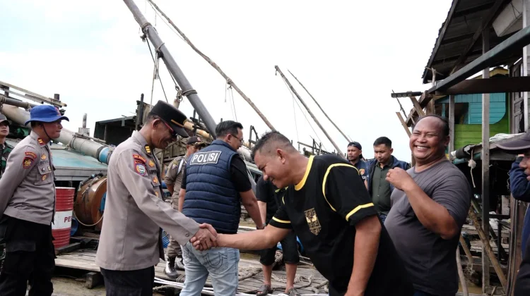 Polres Sintang Lakukan  Pencegahan Aktivitas Pertambangan Emas tanpa Ijin