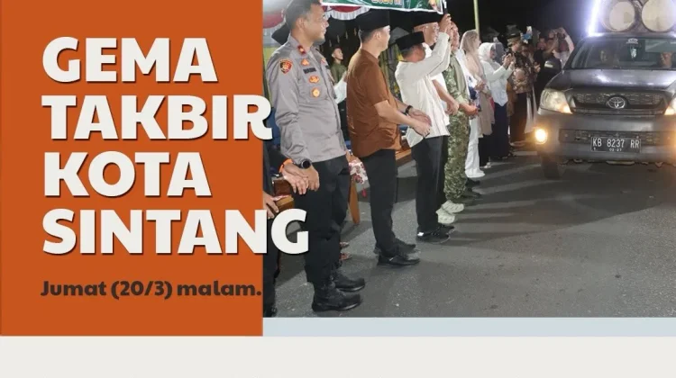 Polres Sintang Kawal Ketat Pawai Malam Takbiran