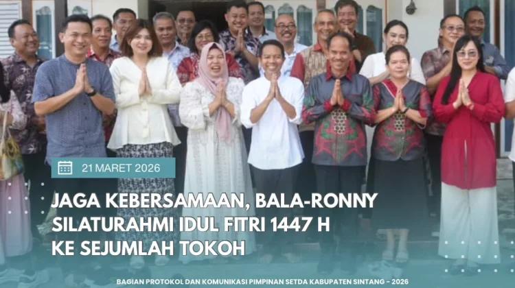 Bupati Sintang Silaturahmi Idulfitri ke Sejumlah Tokoh Masyarakat Sintang