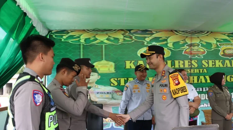 Kapolres Sekadau Monitoring Pos Pam dan Pos Yan Ops Ketupat Kapuas 2026