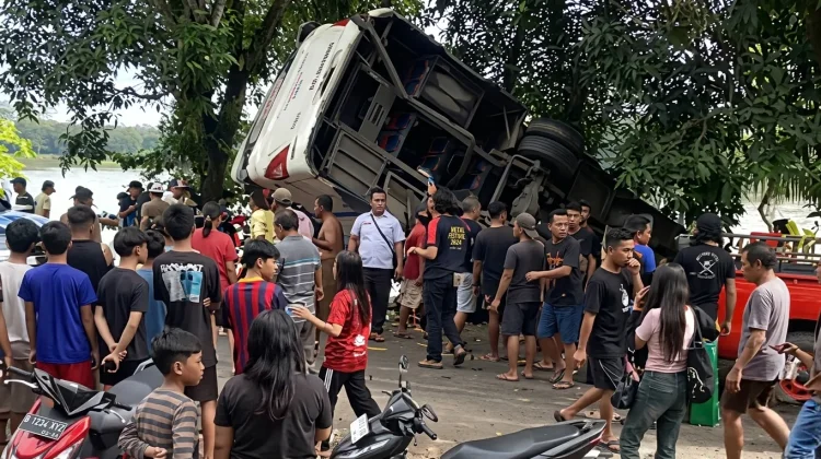 Bus Damri Rute Sintang Pontianak Kecelakaan Maut