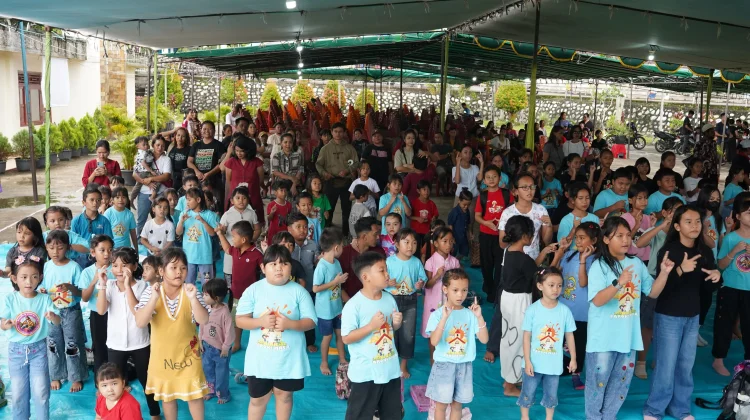 Ratusan Anak Meriahkan Paskah Anak di Paroki Maria Ratu Semesta Alam