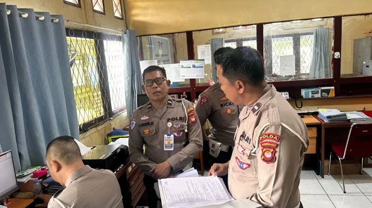 Ditlantas Polda Kalbar Laksanakan Pembinaan Fungsi Teknis di Polres Sekadau
