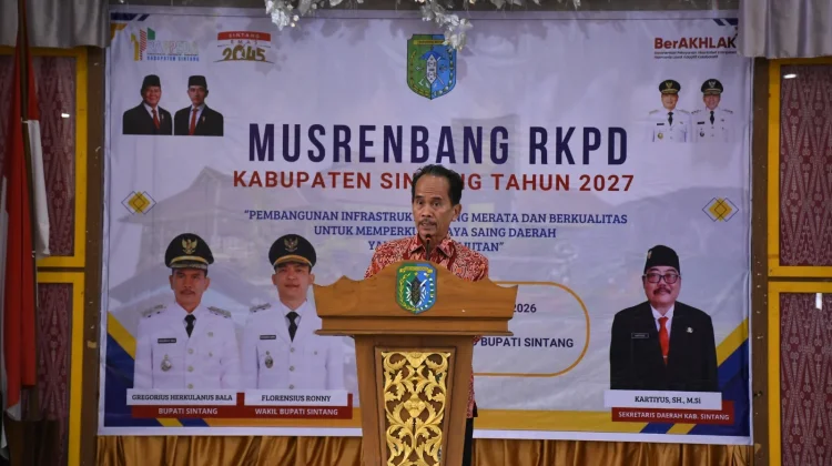 Anggaran Minim, Bupati Minta Pemprov Kalbar Bantu Bangun Infrastruktur di Sintang
