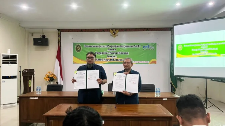 PN Sintang dan RRI Sepakat Edukasi Hukum untuk Publik