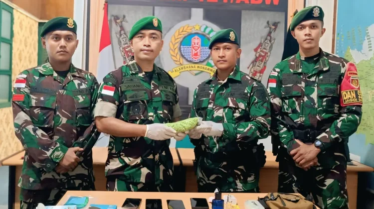 Korem 121 Abw Berhasil Gagalkan Penyelundupan Narkotika di Wilayah Perbatasan