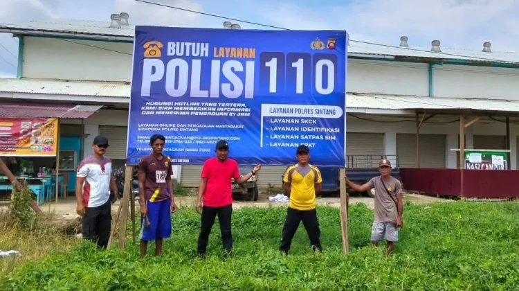 Polsek Kayan Hilir Gencarkan Informasi Layanan Polri 110