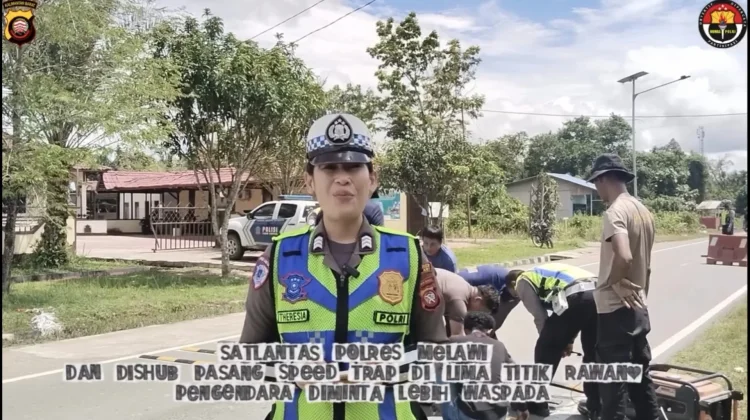 Polres Melawi Pasang Speed Trap Lima Lokasi