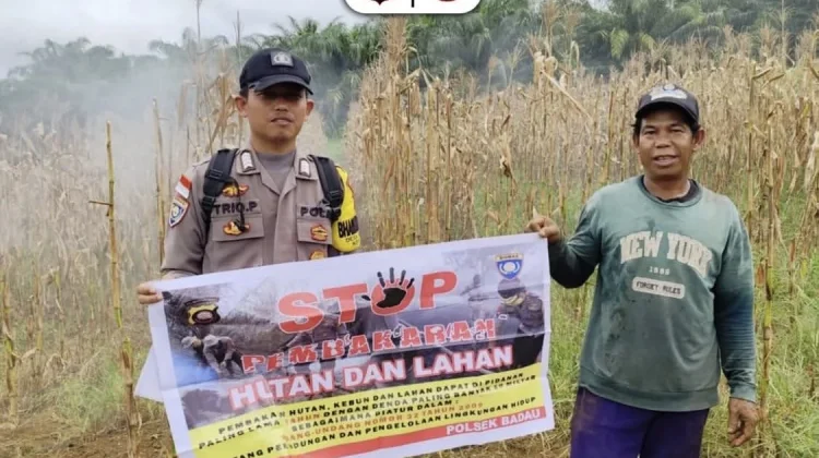 Bhabinkamtibmas Polsek Badau Gencarkan Sosialisasi Pencegahan Karhutla