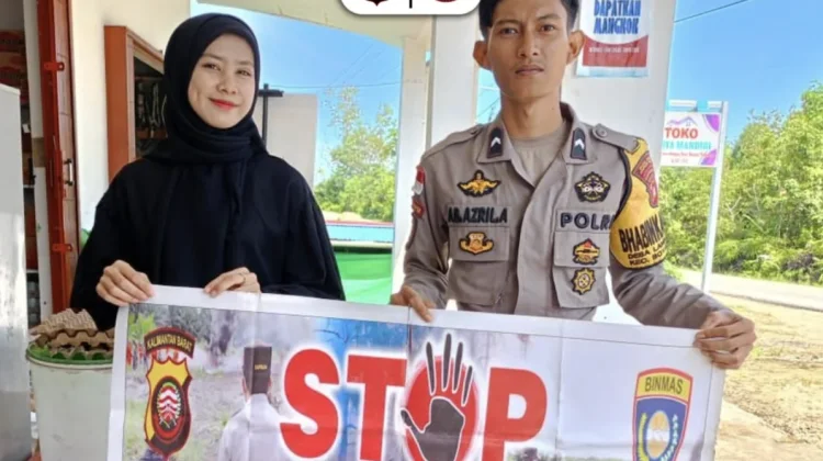 Polsek Boyan Tanjung Gencar Sosialisasi Pencegahan Karhutla