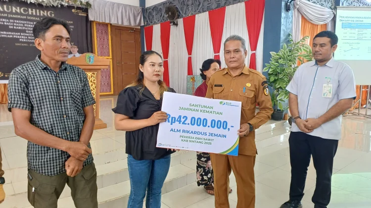 Sintang Tingkatkan Cakupan Perlindungan Jamsostek Pekerja Sawit Non Upah 2026