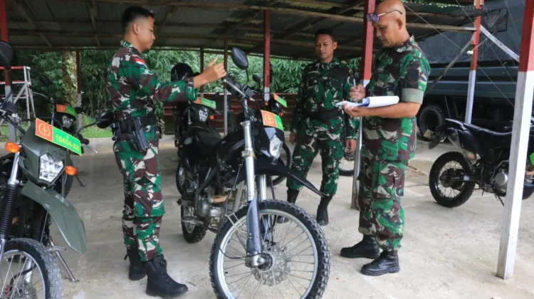 Wadan Kolakops Rem 121/Abw Pimpin Verifikasi Jajaran Satgas Pamtas RI-Malaysia