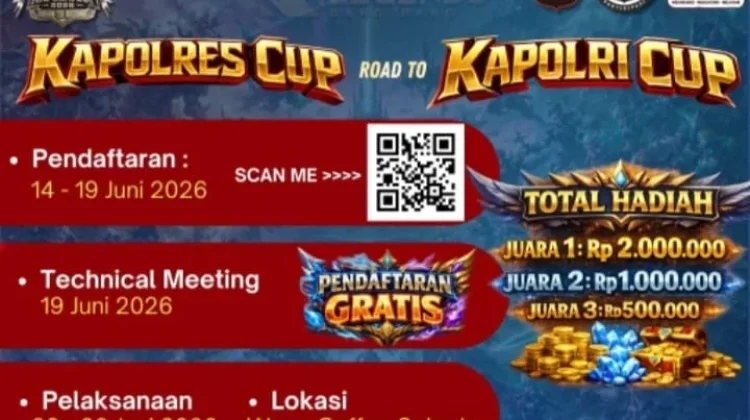 Polres Sekadau Buka Ajang Esports Kapolri Cup 2026 Cabang Mobile Legends