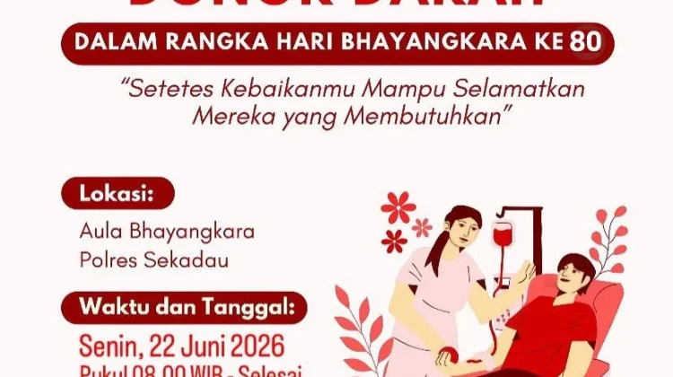 Polres Sekadau Agendakan Kegiatan Donor Darah