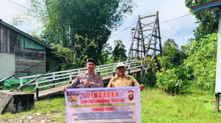 Polsek Mentebah Edukasi Dampak Aktivitas Tambang Ilegal
